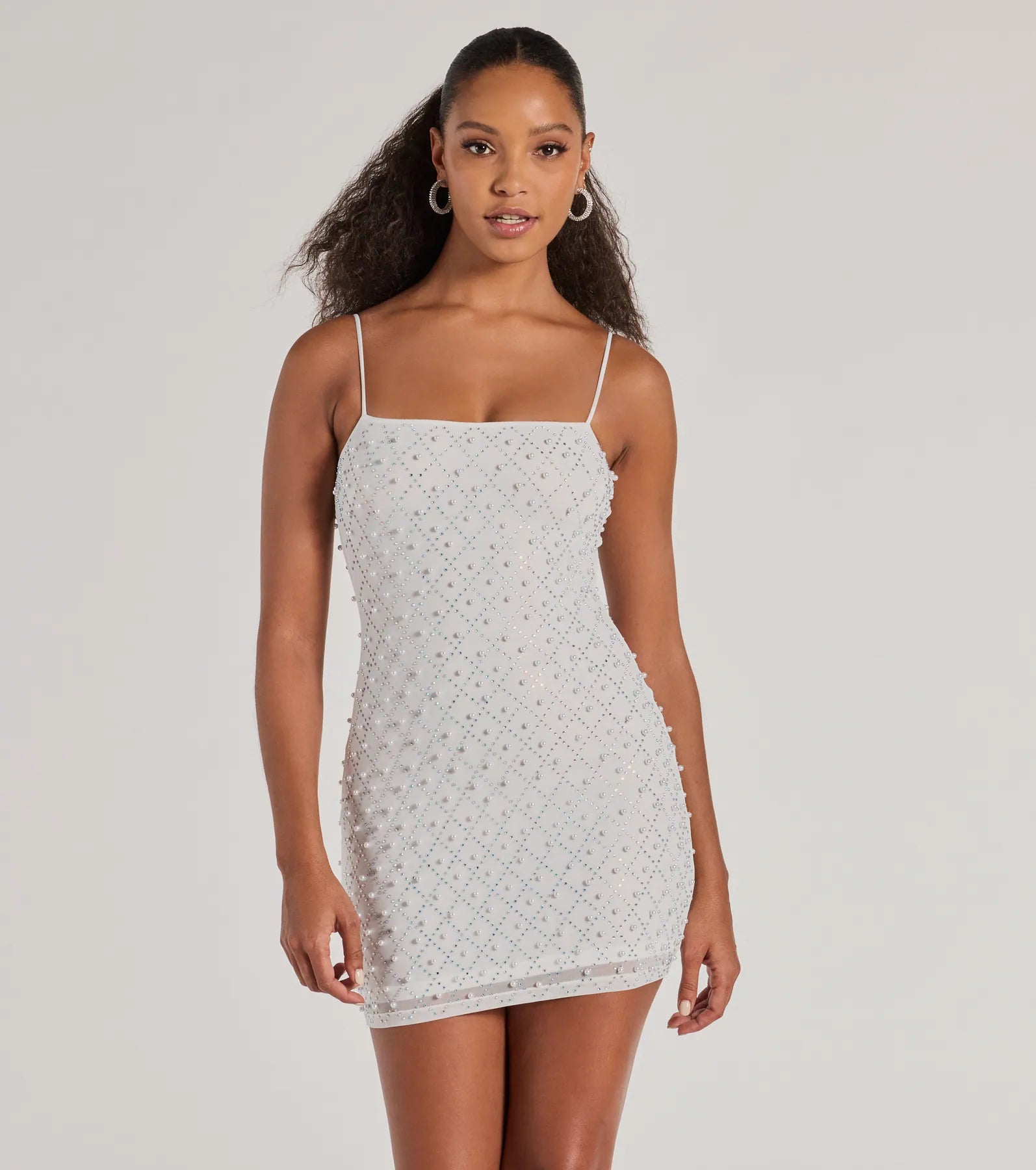 Mini dresses with halter necks for a stylish choice Sophisticated Radiance Rhinestone And Faux Pearl Mesh Mini Dress Mini dresses with halter necks for a stylish choice Sophisticated Radiance Rhinestone And Faux Pearl Mesh Mini Dress