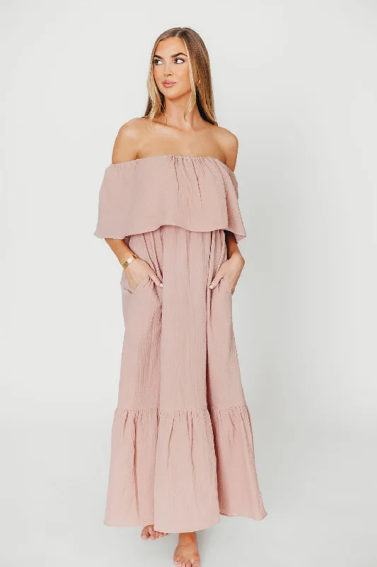Midi dresses with empire waists for a flattering maternity option Josie 100% Cotton Maxi Dress in Rose - Bump & Nursing Friendly Midi dresses with empire waists for a flattering maternity option Josie 100% Cotton Maxi Dress in Rose - Bump & Nursing Friendly