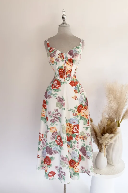 Midi dresses with pleated skirts for a timeless and elegant appeal Emily Floral Maxi Dress Midi dresses with pleated skirts for a timeless and elegant appeal Emily Floral Maxi Dress