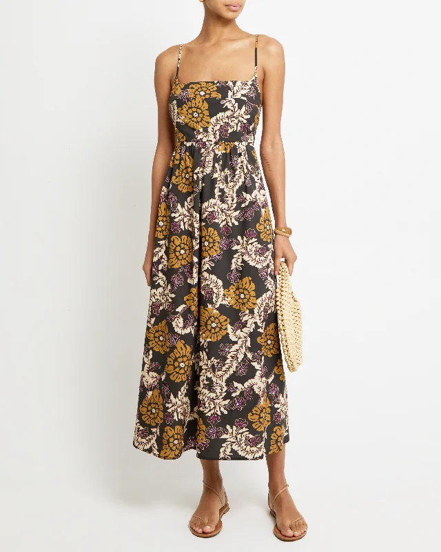 Midi dresses with ruffled hems for a romantic date night Inty Cotton Dress