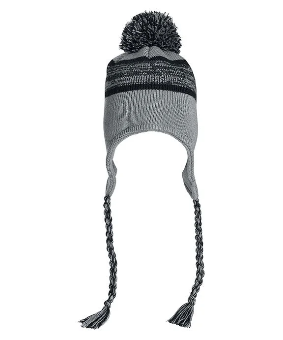 Women's tie - front hoodie in a lightweight fabric for summer layering5007JA - J America Backcountry Knit Pom Hat | Grey Women's tie - front hoodie in a lightweight fabric for summer layering5007JA - J America Backcountry Knit Pom Hat | Grey