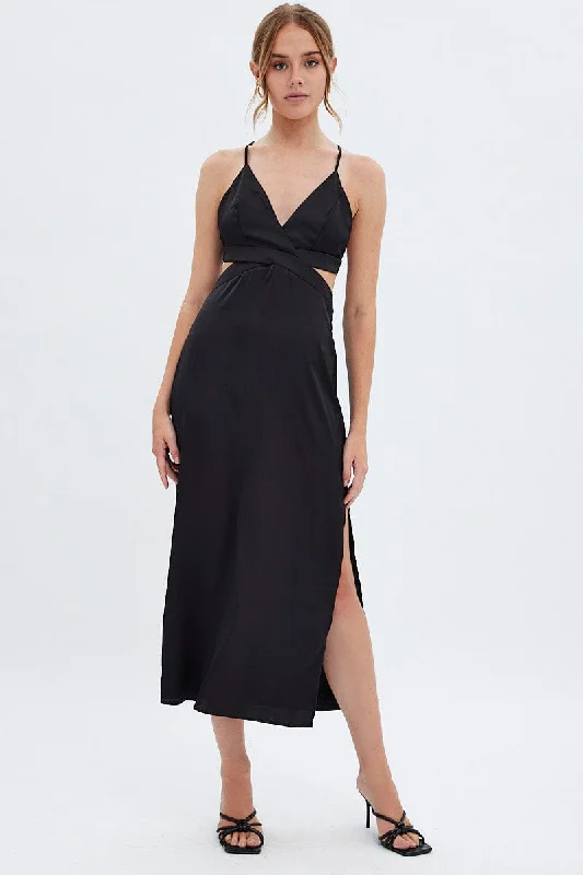 Little Black Women Dress with Sequins for a Glamorous Night OutBlack Cutout Midi Dress Little Black Women Dress with Sequins for a Glamorous Night OutBlack Cutout Midi Dress