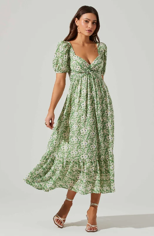 Sheath Women Dress with a Tailored Fit for a Professional LookTwist Bust Tie Back Midi Dress Sheath Women Dress with a Tailored Fit for a Professional LookTwist Bust Tie Back Midi Dress