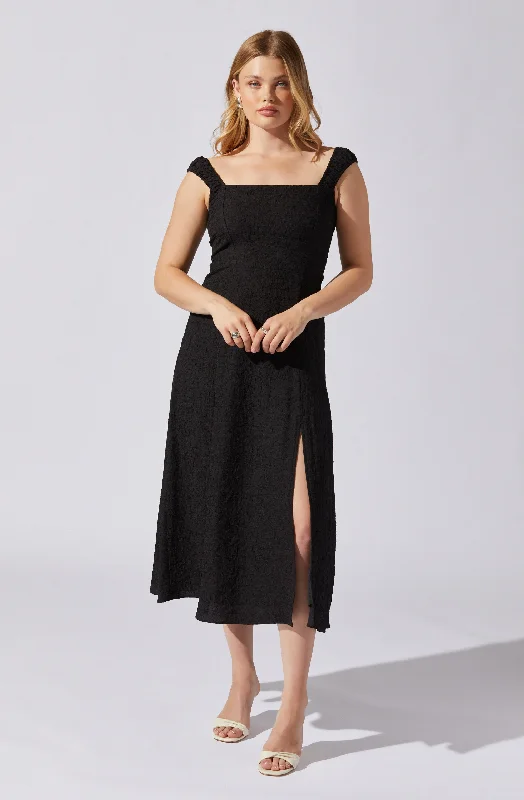 Sheath Women Dress with a Tailored Fit for a Professional LookCrinkle Shoulder Midi Dress Sheath Women Dress with a Tailored Fit for a Professional LookCrinkle Shoulder Midi Dress