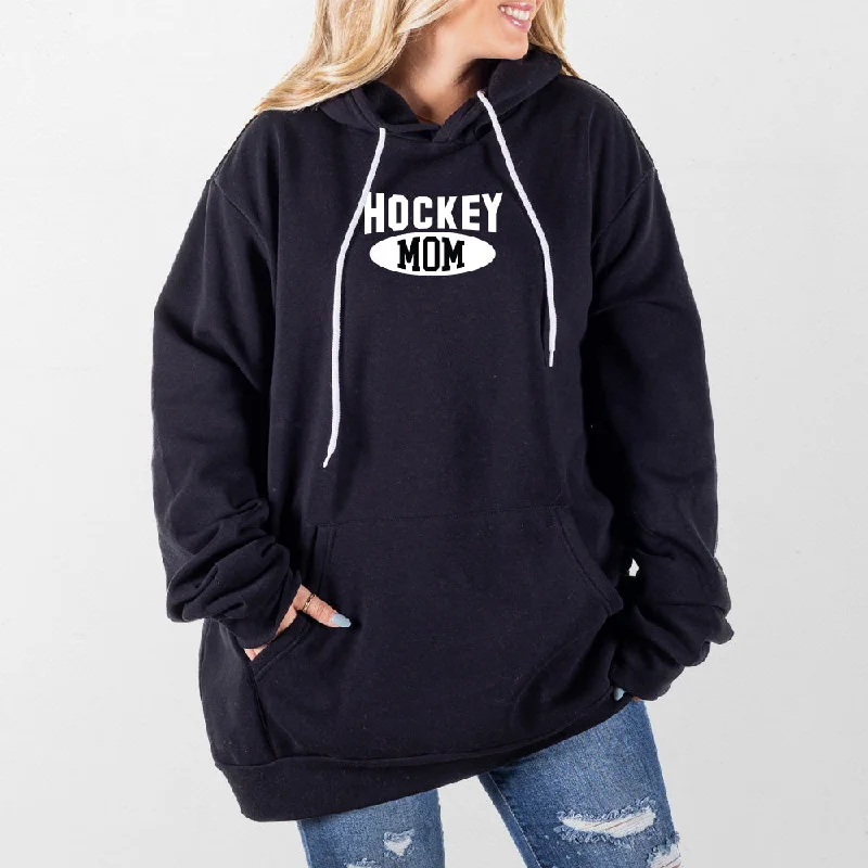 Women's quarter - zip sweatshirt made of organic cotton for eco - conscious fashionHockey Mom Giant Hoodie Women's quarter - zip sweatshirt made of organic cotton for eco - conscious fashionHockey Mom Giant Hoodie