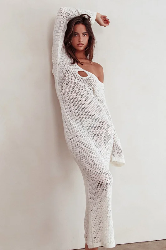 Sleeveless Women Dress in Bright Colors for Summer PartiesHold My Heart Knit Maxi Dress Off White Sleeveless Women Dress in Bright Colors for Summer PartiesHold My Heart Knit Maxi Dress Off White