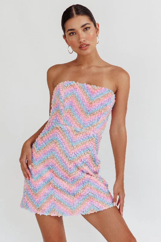 Lace - Embellished Women Dress for an Elegant and Sophisticated AppearanceIn Paris Embellished Chevron Mini Dress Lilac Lace - Embellished Women Dress for an Elegant and Sophisticated AppearanceIn Paris Embellished Chevron Mini Dress Lilac