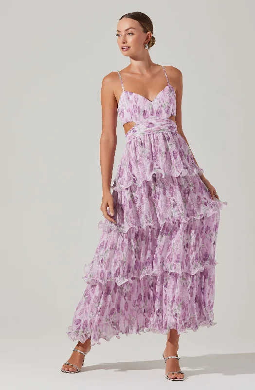 Lace - Embellished Women Dress for an Elegant and Sophisticated AppearanceJaiden Floral Tiered Maxi Dress Lace - Embellished Women Dress for an Elegant and Sophisticated AppearanceJaiden Floral Tiered Maxi Dress