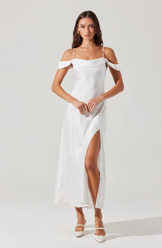 Shift Women Dress with a Simple and Classic Design for Everyday WearKitura Cold Shoulder Midi Dress Shift Women Dress with a Simple and Classic Design for Everyday WearKitura Cold Shoulder Midi Dress