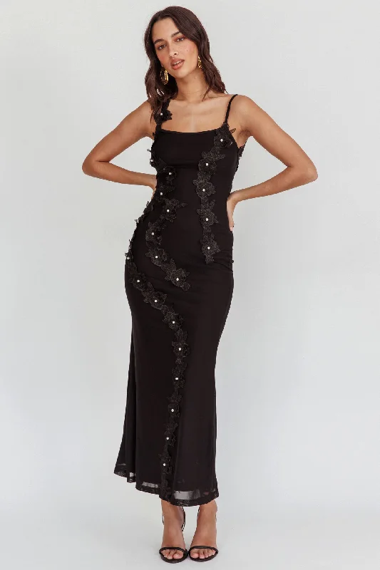 Little Black Women Dress with Sequins for a Glamorous Night OutLike I'm Dreaming Floral Pearl Maxi Dress Black Little Black Women Dress with Sequins for a Glamorous Night OutLike I'm Dreaming Floral Pearl Maxi Dress Black