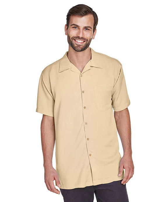 Women's tie - front hoodie in a lightweight fabric for summer layeringM570 - Harriton Mens Bahama Cord Camp Shirt | Sand Women's tie - front hoodie in a lightweight fabric for summer layeringM570 - Harriton Mens Bahama Cord Camp Shirt | Sand