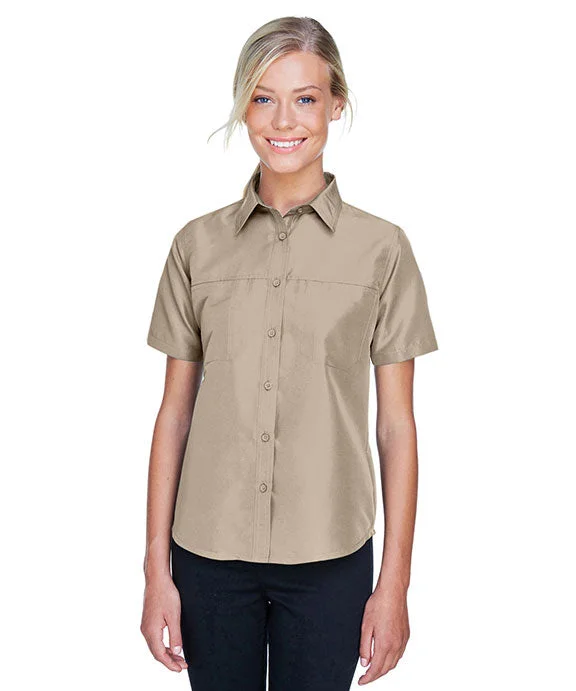 Women's hoodie with a detachable hood for customizable stylingM580W - Harriton Ladies Key West Short-Sleeve Performance Staff Shirt | Khaki Women's hoodie with a detachable hood for customizable stylingM580W - Harriton Ladies Key West Short-Sleeve Performance Staff Shirt | Khaki