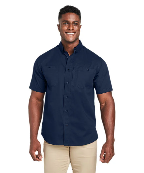 Women's oversized cropped hoodie with drawstrings for a trendy lookM585 - Harriton Mens Advantage IL Short-Sleeve Work Shirt | Dark Navy Women's oversized cropped hoodie with drawstrings for a trendy lookM585 - Harriton Mens Advantage IL Short-Sleeve Work Shirt | Dark Navy