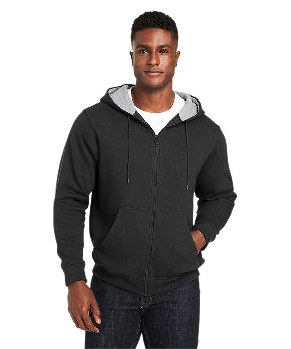 Women's quarter - zip sweatshirt made of organic cotton for eco - conscious fashionM711T - Harriton Mens Tall ClimaBloc™ Lined Heavyweight Hooded Sweatshirt | Black Women's quarter - zip sweatshirt made of organic cotton for eco - conscious fashionM711T - Harriton Mens Tall ClimaBloc™ Lined Heavyweight Hooded Sweatshirt | Black