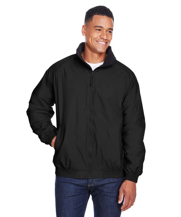 Women's tie - front hoodie in a lightweight fabric for summer layeringM740 - Harriton Adult Fleece-Lined Nylon Jacket | Black/Black Women's tie - front hoodie in a lightweight fabric for summer layeringM740 - Harriton Adult Fleece-Lined Nylon Jacket | Black/Black