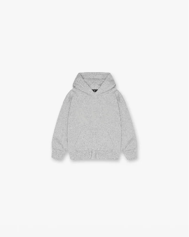 Women's fleece - lined hoodie with thumbholes for warmth in winterMini Rep Applique Hoodie - Grey Marl Women's fleece - lined hoodie with thumbholes for warmth in winterMini Rep Applique Hoodie - Grey Marl