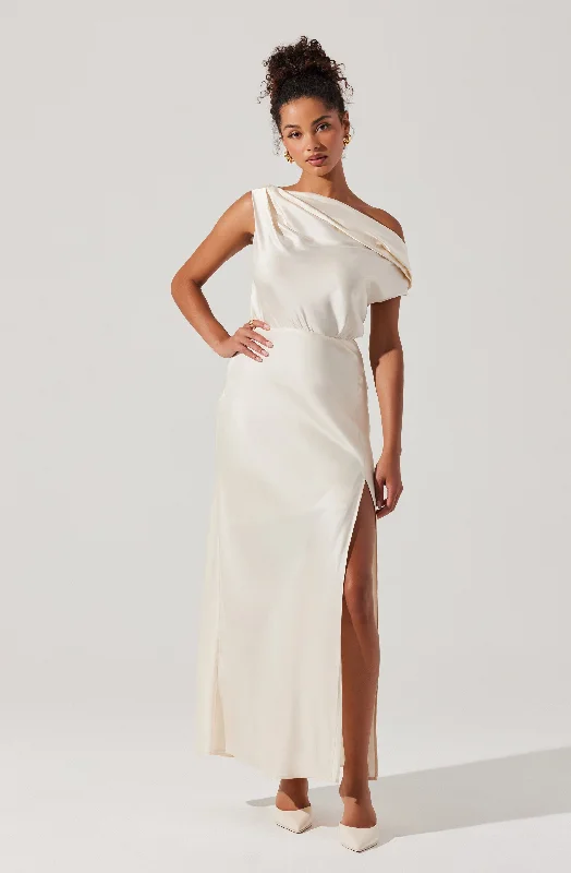 Ruffled Women Dress with Multiple Layers for a Playful and Girly StyleMonroe Satin Off Shoulder Dress Ruffled Women Dress with Multiple Layers for a Playful and Girly StyleMonroe Satin Off Shoulder Dress