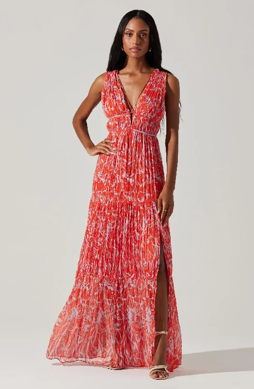 Ruffled Women Dress with Multiple Layers for a Playful and Girly StylePescadero Pleated Maxi Dress Ruffled Women Dress with Multiple Layers for a Playful and Girly StylePescadero Pleated Maxi Dress