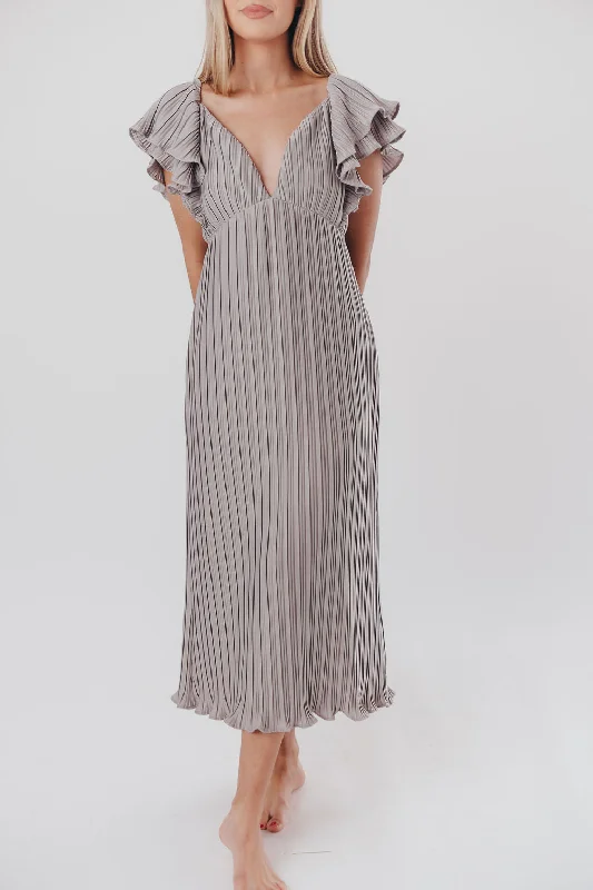 Backless Women Dress for a Sexy and Alluring Look at Evening EventsLucky Charm Midi Dress in Grey - Bump Friendly & Inclusive Sizing (S-3XL) Backless Women Dress for a Sexy and Alluring Look at Evening EventsLucky Charm Midi Dress in Grey - Bump Friendly & Inclusive Sizing (S-3XL)