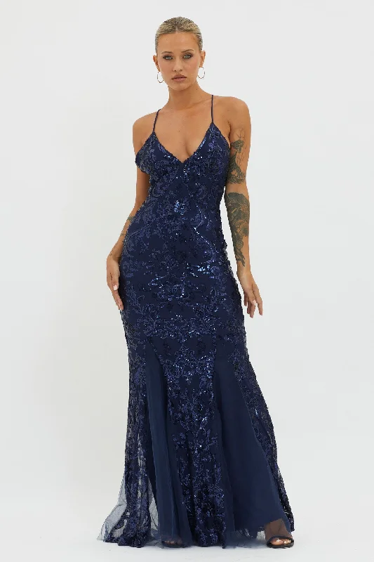 Shift Women Dress with a Simple and Classic Design for Everyday WearSerenade Song Godet Hem Sequin Maxi Dress Navy Shift Women Dress with a Simple and Classic Design for Everyday WearSerenade Song Godet Hem Sequin Maxi Dress Navy