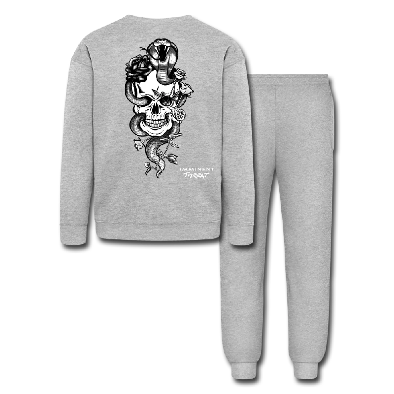 Women's mock - neck sweatshirt made of moisture - wicking material for fitness useSnake & Skull Lounge Set Women's mock - neck sweatshirt made of moisture - wicking material for fitness useSnake & Skull Lounge Set