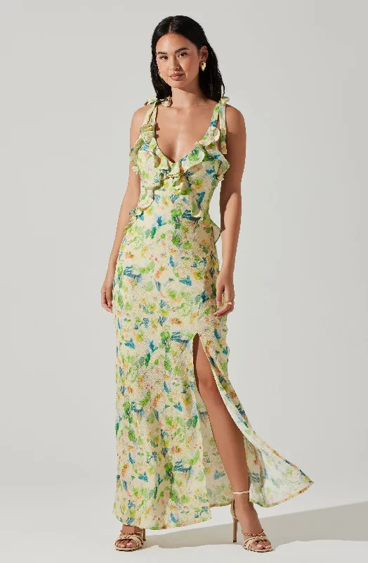 Halter Neck Women Dress to Show Off the Shoulders and NecklineSorbae Floral Maxi Dress Halter Neck Women Dress to Show Off the Shoulders and NecklineSorbae Floral Maxi Dress