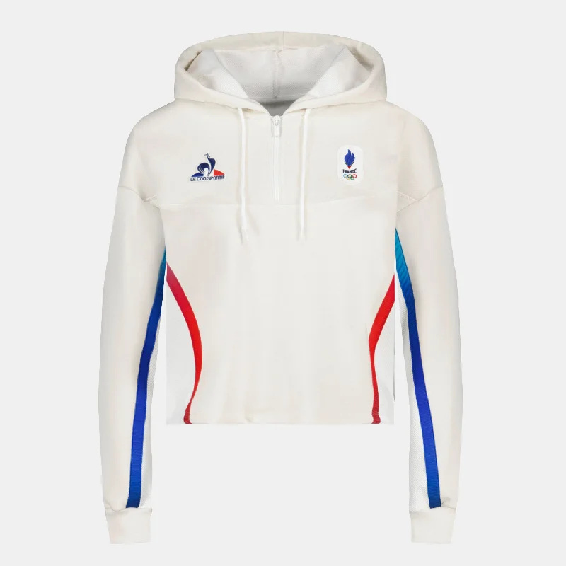 Women's oversized cropped hoodie with drawstrings for a trendy look2421354-EFRO 24 Hoody DOT W écru | Sweat crop à capuche officiel Équipe de France Femme Women's oversized cropped hoodie with drawstrings for a trendy look2421354-EFRO 24 Hoody DOT W écru | Sweat crop à capuche officiel Équipe de France Femme