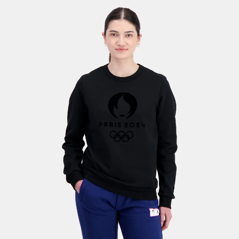 Women's sweatshirt with a mesh panel insert for breathability during workouts2410387-GRAPHIC P24 Crew Sweat N°2 M black | Sweat col rond Unisexe Women's sweatshirt with a mesh panel insert for breathability during workouts2410387-GRAPHIC P24 Crew Sweat N°2 M black | Sweat col rond Unisexe