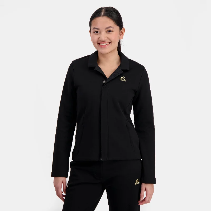 Women's hoodie with a detachable hood for customizable styling2410891-COQ D'OR Veste N°1 W black | Veste cintrée Femme Women's hoodie with a detachable hood for customizable styling2410891-COQ D'OR Veste N°1 W black | Veste cintrée Femme