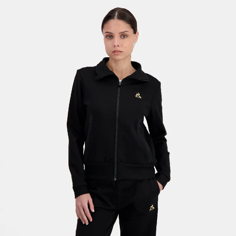Women's long - sleeve cropped sweatshirt with ribbed cuffs for a snug fit2411169-COQ D'OR Veste N°2 W black | Sweat Femme Women's long - sleeve cropped sweatshirt with ribbed cuffs for a snug fit2411169-COQ D'OR Veste N°2 W black | Sweat Femme
