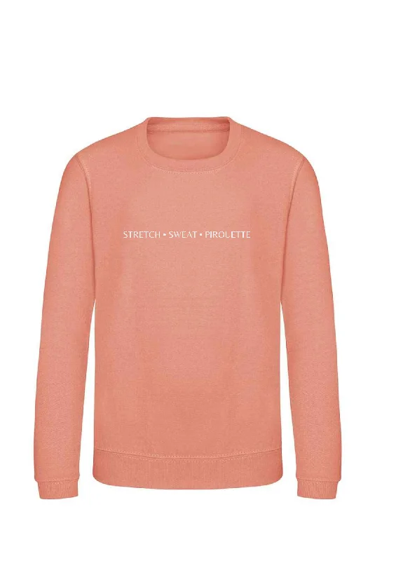Women's fleece - lined hoodie with thumbholes for warmth in winter“Sweat - Stretch - Pirouette” Sweatshirt Women's fleece - lined hoodie with thumbholes for warmth in winter“Sweat - Stretch - Pirouette” Sweatshirt