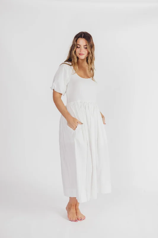 Sheath Women Dress with a Tailored Fit for a Professional LookThe Premium Alana Midi Dress in White Sheath Women Dress with a Tailored Fit for a Professional LookThe Premium Alana Midi Dress in White