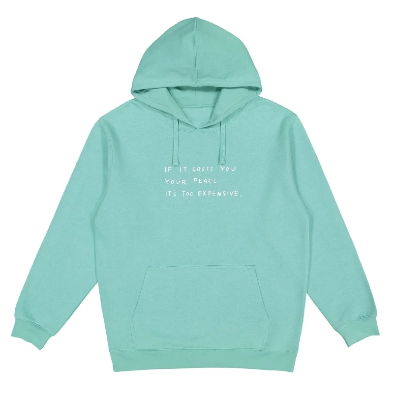 Women's crew - neck sweatshirt in a heather gray shade for a classic and versatile optionThe Cost Of Peace Hoodie Women's crew - neck sweatshirt in a heather gray shade for a classic and versatile optionThe Cost Of Peace Hoodie