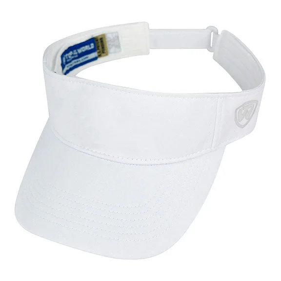 Women's sherpa - lined hoodie for extreme cold weather outdoor activitiesTW5514 - J America Adult Hawkeye Visor | White Women's sherpa - lined hoodie for extreme cold weather outdoor activitiesTW5514 - J America Adult Hawkeye Visor | White