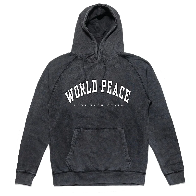 Women's hoodie with a detachable hood for customizable stylingWorld Peace Vintage Hoodie Women's hoodie with a detachable hood for customizable stylingWorld Peace Vintage Hoodie
