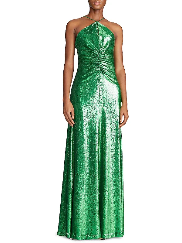 Off - the - Shoulder Women Dress for a Romantic and Feminine Look Off - the - Shoulder Women Dress for a Romantic and Feminine Look Maya Womens Sequined Halter Evening Dress