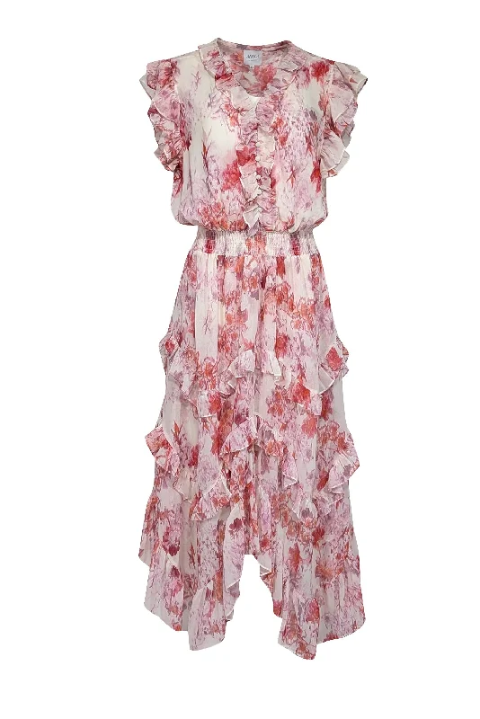 Backless Women Dress for a Sexy and Alluring Look at Evening Events Backless Women Dress for a Sexy and Alluring Look at Evening Events MISA Los Angeles - Cream, Pink, & Orange Floral Print Ruffled Chiffon Dress Sz XL Backless Women Dress for a Sexy and Alluring Look at Evening Events Backless Women Dress for a Sexy and Alluring Look at Evening Events MISA Los Angeles - Cream, Pink, & Orange Floral Print Ruffled Chiffon Dress Sz XL