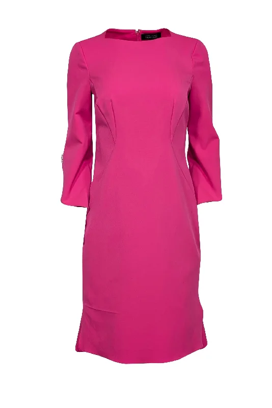 Mermaid - Style Women Dress with a Fitted Silhouette for Special Occasions Mermaid - Style Women Dress with a Fitted Silhouette for Special Occasions Teri Jon - Hot Pink Pearl Trim Crop Sleeve Fit & Flare Back Ruffle Dress Sz 6 Mermaid - Style Women Dress with a Fitted Silhouette for Special Occasions Mermaid - Style Women Dress with a Fitted Silhouette for Special Occasions Teri Jon - Hot Pink Pearl Trim Crop Sleeve Fit & Flare Back Ruffle Dress Sz 6