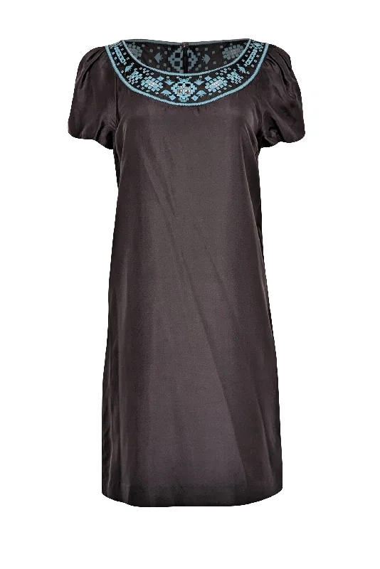 Lace - Embellished Women Dress for an Elegant and Sophisticated Appearance Lace - Embellished Women Dress for an Elegant and Sophisticated Appearance Tory Burch - Black Silk Shift Dress w/ Turquoise Embroidery Sz 4 Lace - Embellished Women Dress for an Elegant and Sophisticated Appearance Lace - Embellished Women Dress for an Elegant and Sophisticated Appearance Tory Burch - Black Silk Shift Dress w/ Turquoise Embroidery Sz 4