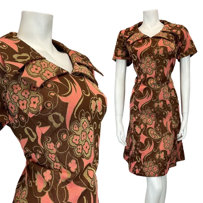 Sleeveless Women Dress in Bright Colors for Summer Parties Sleeveless Women Dress in Bright Colors for Summer Parties VTG 60s 70s BROWN PINK GOLD PSYCHEDELIC FLORAL MOD WING COLLAR SHIRT DRESS 12 14 Sleeveless Women Dress in Bright Colors for Summer Parties Sleeveless Women Dress in Bright Colors for Summer Parties VTG 60s 70s BROWN PINK GOLD PSYCHEDELIC FLORAL MOD WING COLLAR SHIRT DRESS 12 14