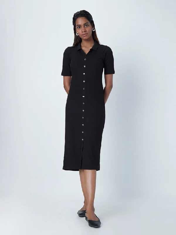 Lace - Embellished Women Dress for an Elegant and Sophisticated Appearance Lace - Embellished Women Dress for an Elegant and Sophisticated Appearance Wardrobe Black Ribbed Shirt Dress Lace - Embellished Women Dress for an Elegant and Sophisticated Appearance Lace - Embellished Women Dress for an Elegant and Sophisticated Appearance Wardrobe Black Ribbed Shirt Dress