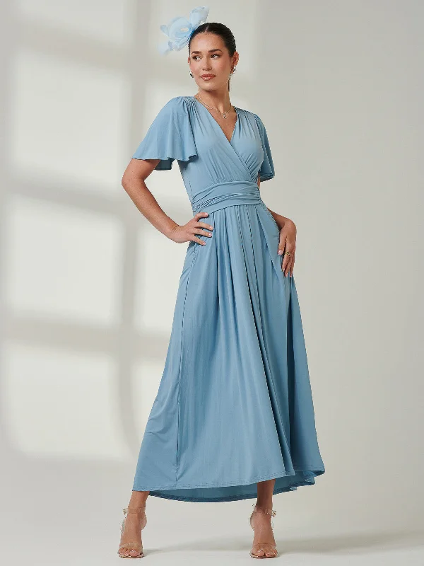 Maxi dresses with ribbed textures for a unique and tactile lookAngel Sleeve Super-Smooth Jersey Maxi Dress, Blue Maxi dresses with ribbed textures for a unique and tactile lookAngel Sleeve Super-Smooth Jersey Maxi Dress, Blue