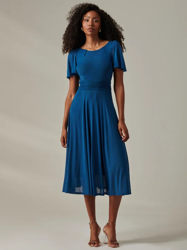 Satin maxi dresses with a high - low hem for a modern twistAyla Plain Mesh Maxi Dress, Teal Satin maxi dresses with a high - low hem for a modern twistAyla Plain Mesh Maxi Dress, Teal