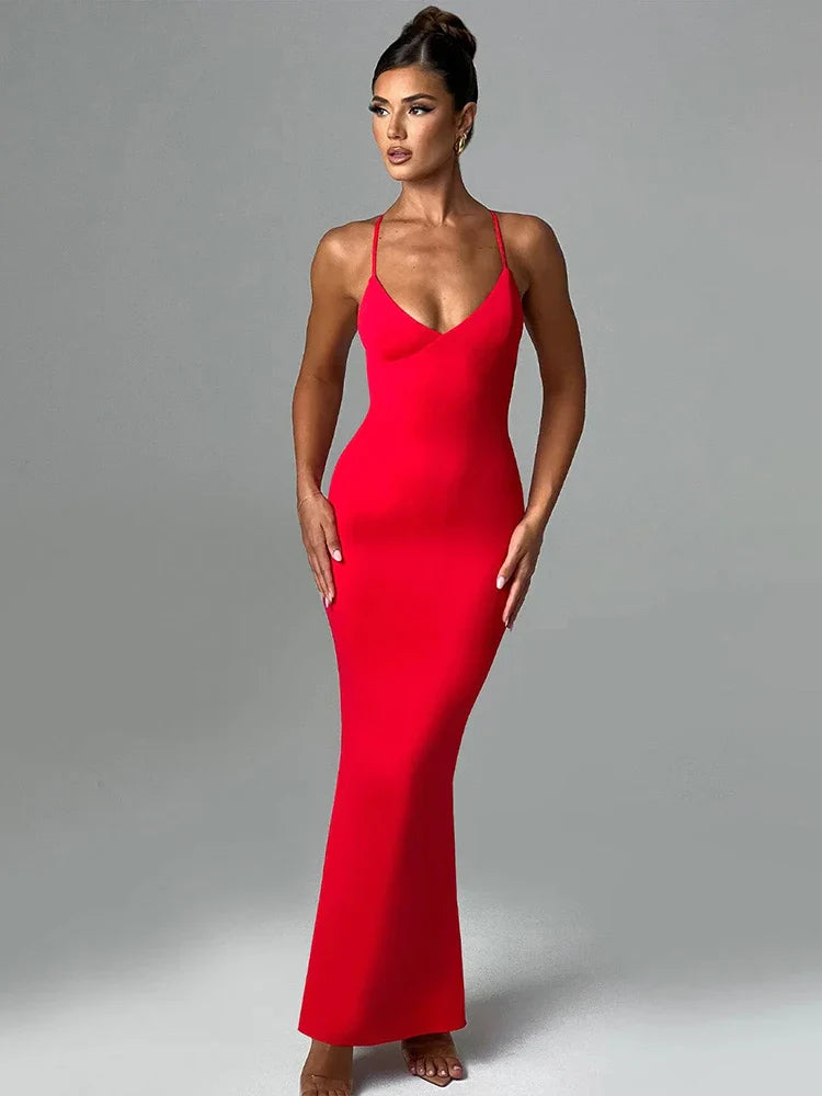 Maxi dresses with tassel accents for a fun and lively touchBodycon Elegant Long Spaghetti Strap Backless Sexy Spring Summer Maxi Dress Maxi dresses with tassel accents for a fun and lively touchBodycon Elegant Long Spaghetti Strap Backless Sexy Spring Summer Maxi Dress