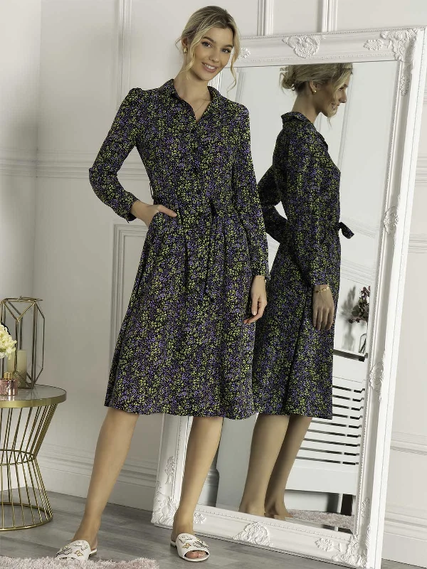 Maxi dresses with a paisley print for a classic and elegant styleJolie Moi Qiya Shirt Midi Dress, Purple Animal Maxi dresses with a paisley print for a classic and elegant styleJolie Moi Qiya Shirt Midi Dress, Purple Animal
