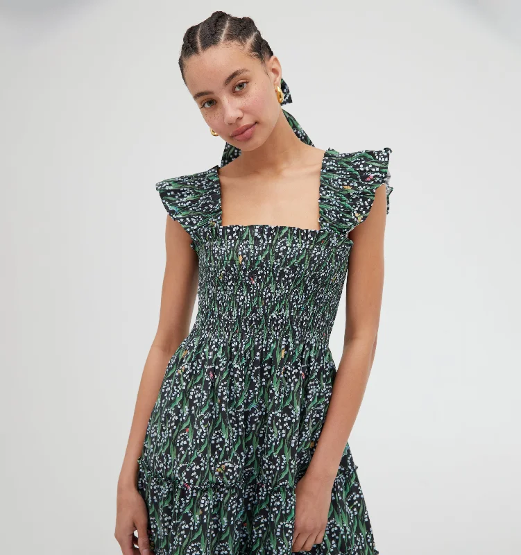 Maxi dresses with a V - neckline for a flattering and elongating shapeThe Ellie Nap Dress - Black Lily of the Valley Maxi dresses with a V - neckline for a flattering and elongating shapeThe Ellie Nap Dress - Black Lily of the Valley