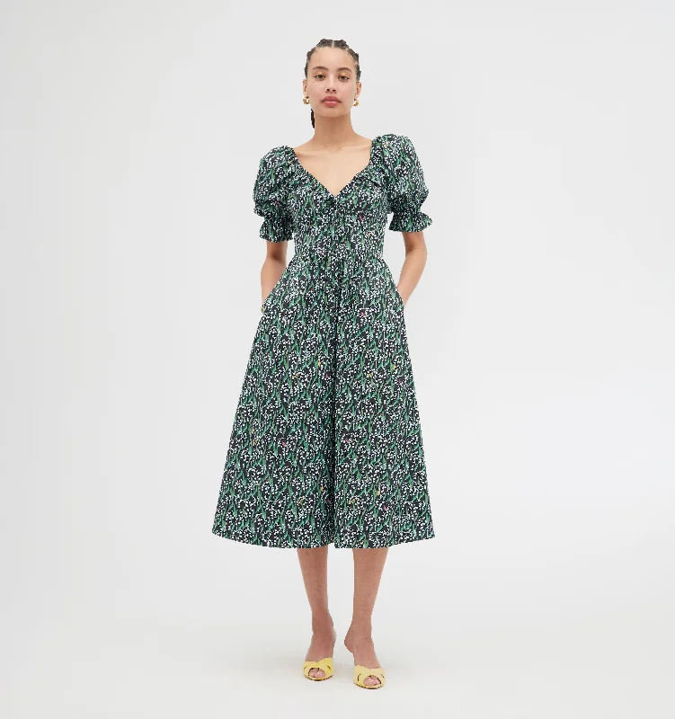Maxi dresses with geometric prints for a contemporary aestheticThe Ophelia Dress - Black Lily of the Valley Maxi dresses with geometric prints for a contemporary aestheticThe Ophelia Dress - Black Lily of the Valley