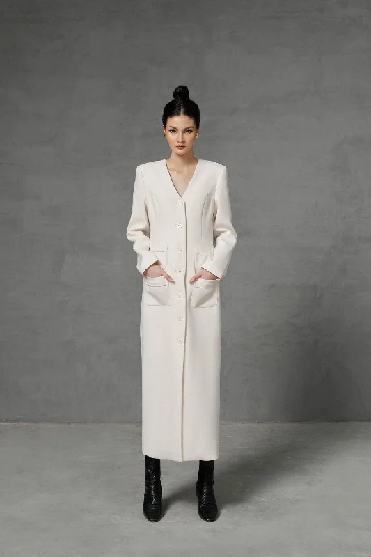 Midi dresses with sheer panels for a touch of allureCosima Straight Button Tweed Midi Dress Midi dresses with sheer panels for a touch of allureCosima Straight Button Tweed Midi Dress