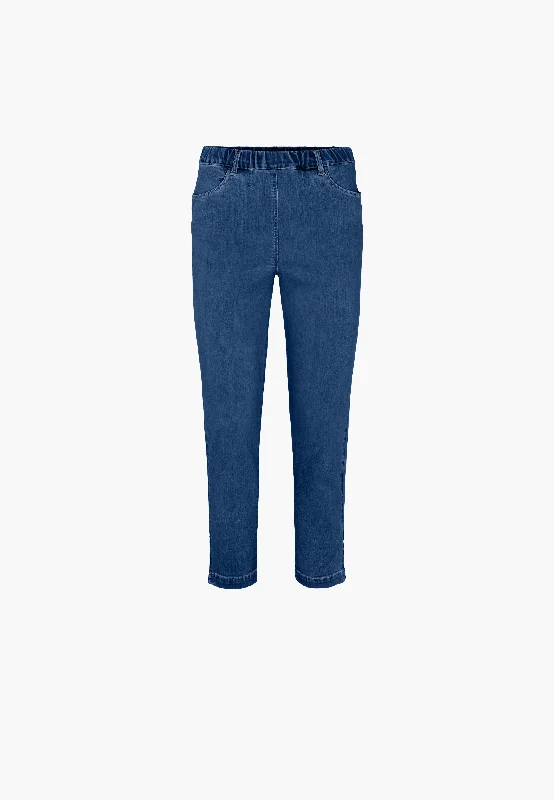 Plus Size Men's Relaxed Fit Jeans with a Faded Wash for a Vintage - Inspired LookPatricia Pure Regular Crop - Blue Denim Plus Size Men's Relaxed Fit Jeans with a Faded Wash for a Vintage - Inspired LookPatricia Pure Regular Crop - Blue Denim