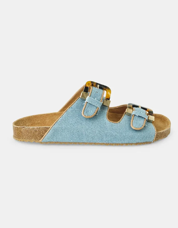Men's Jeans with a Hidden Coin Pocket for Added ConvenienceBailey Denim Slides - Light Denim